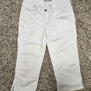 Guess White Denim Bermuda Shorts